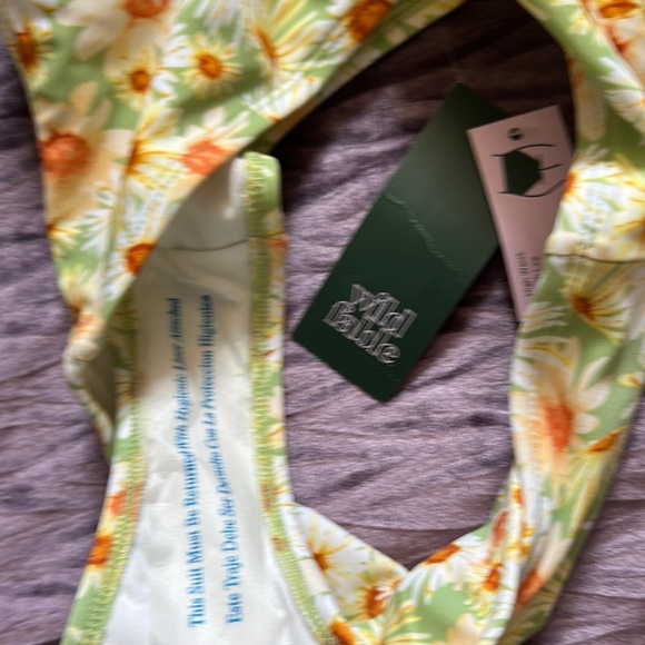Wild Fable Floral Bikini Set - Green and Orange - Picture 4 of 7